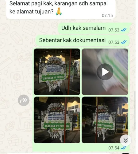 Pengiriman Papan Bunga Selamat Pondok Jagung Timur