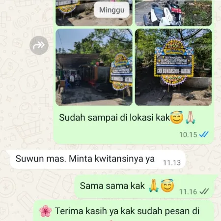 Pengiriman Papan Bunga Duka Pondok Jagung Timur