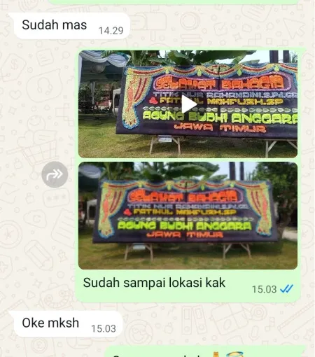 Pengiriman Papan Bunga Pondok Jagung Timur